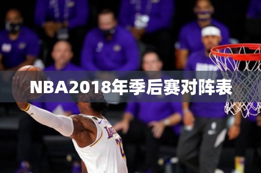 NBA2018年季后赛对阵表